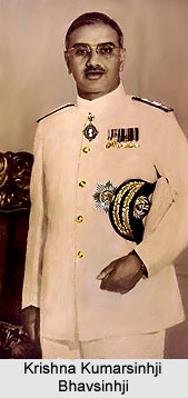 Krishna Kumarsinhji Bhavsinhji, Maharaja of Bhavnagar