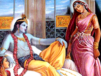 Krishna and Rukmini