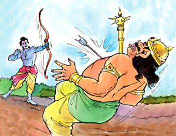 Death of Kumbhakarna, Yuddha Kanda, Ramayana