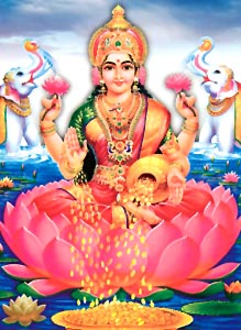 Lakshmi, the goddess of wealth