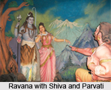 Legend of Ravana, Shiva and Parvati
