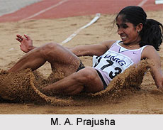 M. A. Prajusha, Indian Long Jumper
