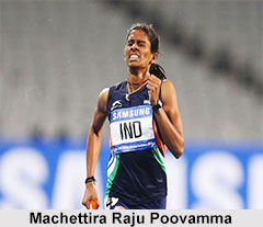 Machettira Raju Poovamma, Indian Sprinter