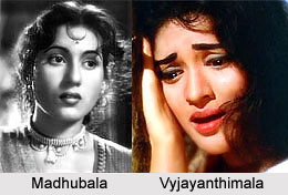 Madhubala and Vyjayanthimala