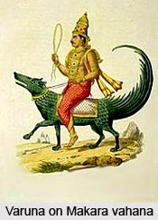Makara , vahana of Varun