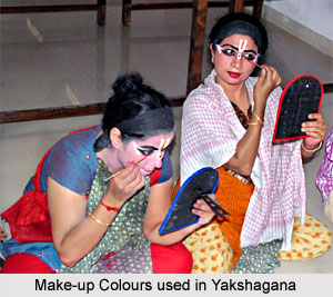 Make-up colors used in Yakshagana