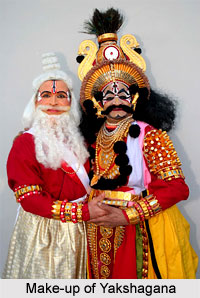 Make-up of Yakshagana