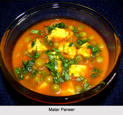 Matar Paneer, Indian Vegetables