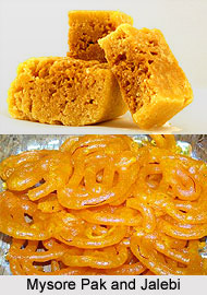 Mysore Pak and Jalebi