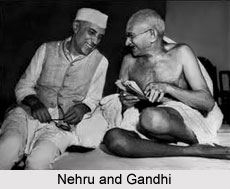 Pandit Nehru and Gandhiji
