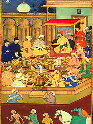 Painting in the court of Akbar