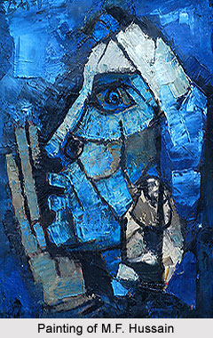 Painting of M. F. Hussain