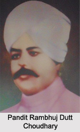 Pandit Rambhuj Dutt Choudhary, Indian Freedom Fighter