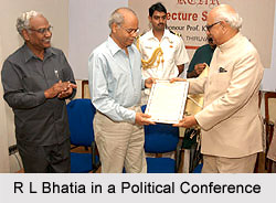R L Bhatia, Governor of Bihar in Political Conference