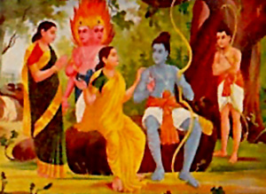 Rama Meets Sita in Lanka, Yuddha Kanda, Ramayana