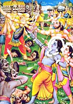 Combat Between Rama and Ravana