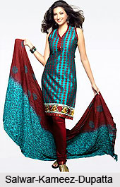 Salwar-Kameez-Dupatta, Indian Costume