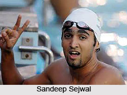 Sandeep Sejwal, Indian Swimmer