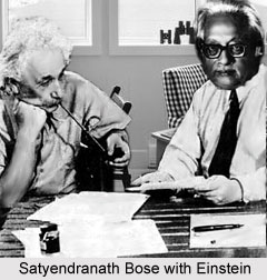 Satyendranath Bose with Einstein