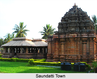 Saundatti town, Karnataka, South India