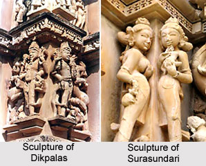 Sculpture of Dikpalas Surasundari
