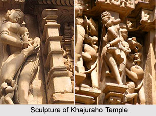 Sculpture of Khajuraho Temple