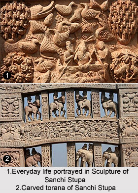 Sculpture of Sanchi Stupa