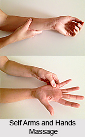 Self Arms and Hands Massage, Aromatherapy