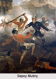 Effects of Siege of Delhi, Indian Sepoy Mutiny, 1857