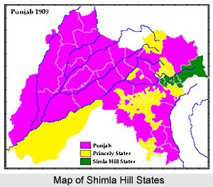 Shimla Hill States, Princely States of India