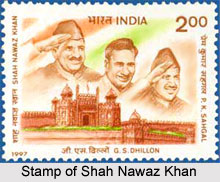 Stamp of Shah Nawaz Khan