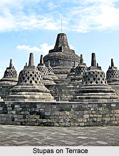 Stupas on Terrace