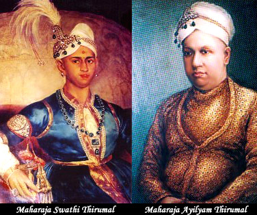Maharaja Swathi Thirunal and Maharaja Ayilyam Thirunal - History of Thiruvananthapuram, Kerala