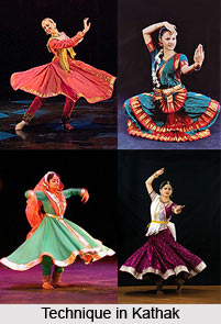 Technique in Kathak