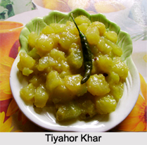 Tiyahor Khar, Assamese Cuisine