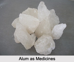 Use of Alum as Medicines