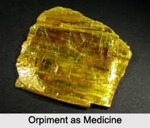 Use of Orpiment as Medicines