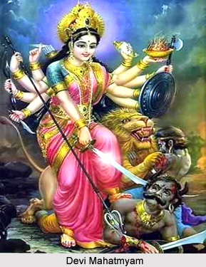 Variations in arms of Devi Mahatmyam