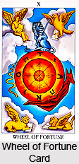 Wheel of Fortune Card , Tarot Card