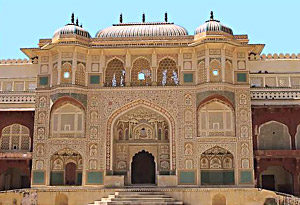 The doors of the Amber palace in Jaipur, Ivory Art , India