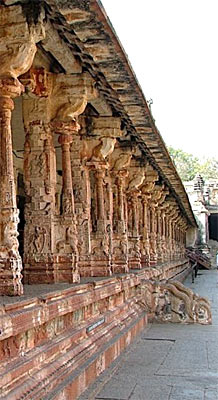 Architecture of  Inner Courtyard of Virupaksha Temple