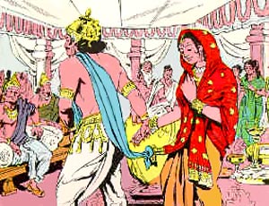Wedding of Devayani, Daughter Of Sukra and King Yayati