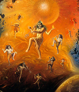 Lord Shiva and Elevan Rudras