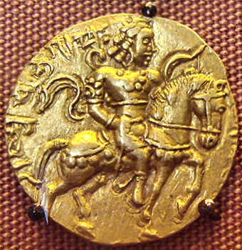 gold coins issued by Chandra Gupta I