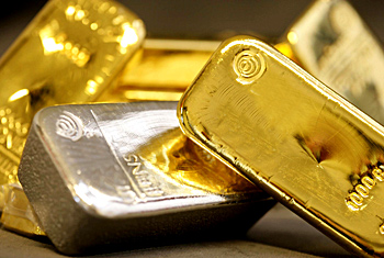 gold, silver