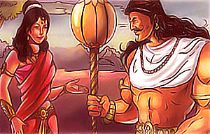 Hidimba, Demon and Bhima