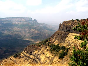 Western Ghat hills at Matheran in Maharashtra, India