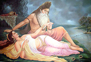 Menaka,  Apsara and Vishwamitra
