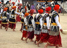 Nongkrem Gestival - Villagers Performing Annual Thanks giving dance