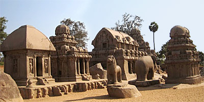 Five Rathas of Mahabalipuram, Mahabalipuram, Tamil Nadu